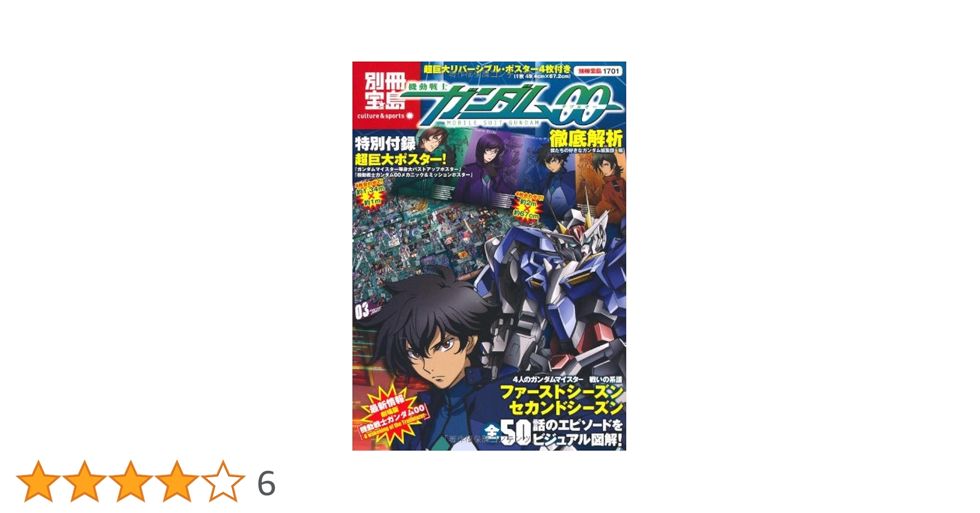 超巨大リバーシブル・ポスター4枚付き 機動戦士ガンダム00徹底解析